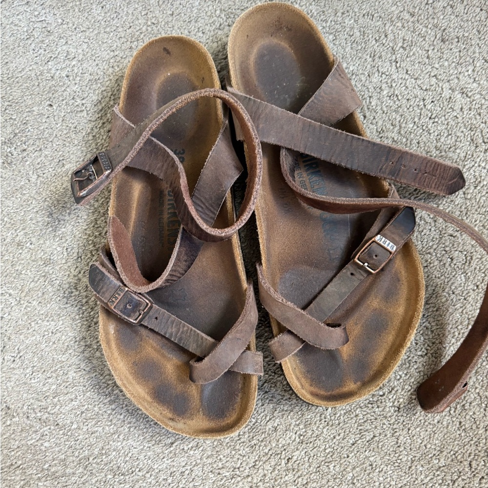 Birkenstock ankle strap sandals size 39